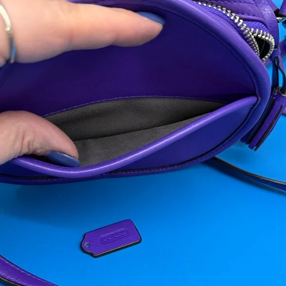 Coach Legacy Leather CanteenCrossbody Bag in Purple